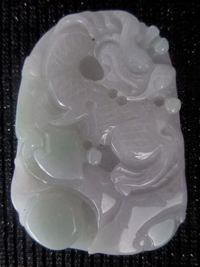 Jade Chine, pendentif en jade/ Jadéite de grade A

6x4.3 cm

