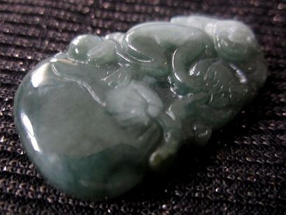 Jade Chine, pendentif en jade/ Jadéite de grade A

4x2.5 cm

