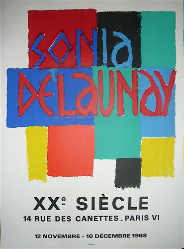 DELAUNAY Sonia DELAUNAY Sonia Affiche lithographie 1968
Imprimée par Mourlot pour...