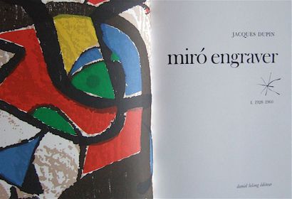 MIRO Joan MIRO Joan - "Miro graveur". Daniel Lelong Editeur. Tomes 1, 2 et 3. complet...