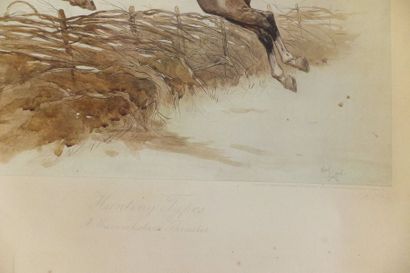 null CHASSE - CAVALIER - CHASSEUR, Cecil ALDIN (Slough, 28 avril 1870 - Londres,...