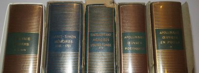 null PLEIADE (5 VOLUMES): CHATEAUBRIAND "Mémoires d'outre-tombe", APOLLINAIRE "Œuvres...