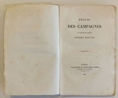 null LIVRE, Précis des campagnes, 1840, Pierre François Étienne BOUVET DE MAISONNEUVE...