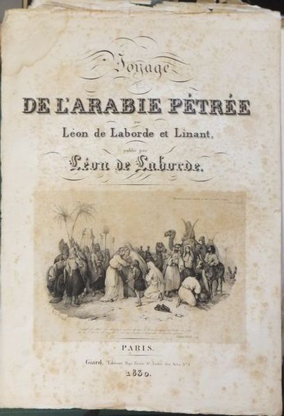 null MOYEN ORIENT - ARABIE, "Voyage de l'Arabie Pétrée", Léon de Laborde (Paris,...