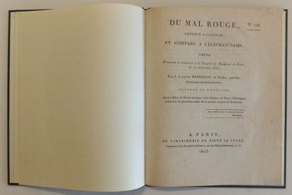 null GUYANNE - CAYENNE - LIVRE, Du mal rouge observé à Cayenne, 1823, J. BERGERON....