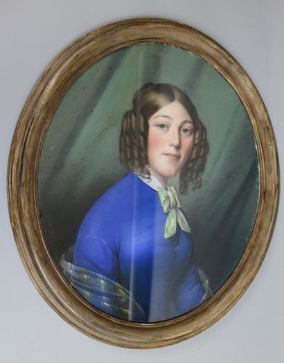 null Ecole Française fin XIX-ème Siècle : « Portait d’homme » et « Portraits de dames »....
