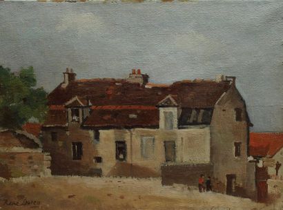 null DUREY René, 1890-1959, Vieilles maisons rue des Pierres, Meudon - Les meules,...