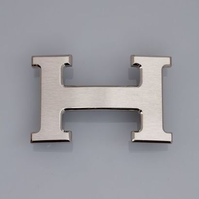 HERMES HERMES, boucle de ceinture Constance brossée argentée, pour ceinture 35 mm....