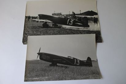 null CAUDRON C 430 – ARNOUX deux grandes photographies d’époque présentant l’avion...