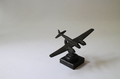null FOLKE WULF 187 maquette en métal du chasseur bimoteur de la Luftwaffe en vol...
