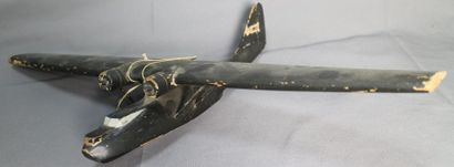 null 25Maquette d’identification d’hydravion PBY Catalina en bois peint. Manque les...