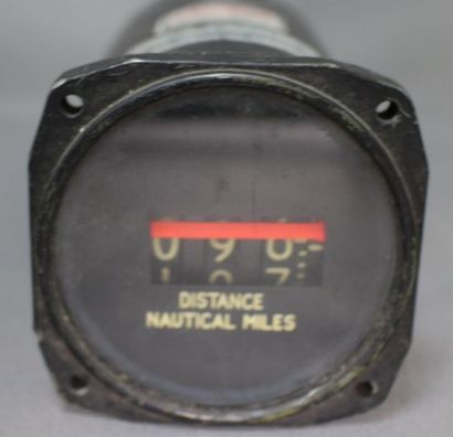 null Compteur de Distance Nautical Miles, fabrication Bendix provenant d’un avion...