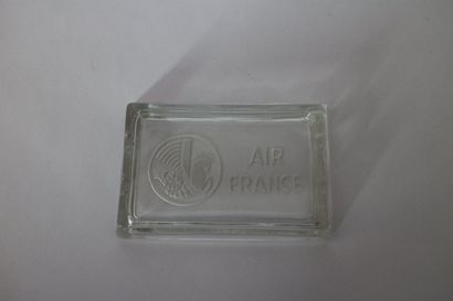null Cendrier Air France rectangulaire en verre transparent avec crevette Air France...