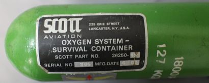 null Double bouteilles d’oxygène de secours «  oxygene système survival container »...