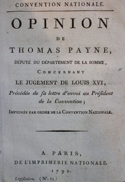 null REVOLUTION. PROCES DE LOUIS XVI. Très important ensemble de 331 pièces imprimées...