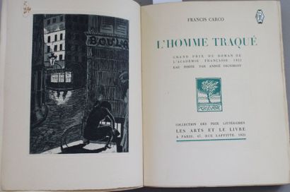 null CARCO (Francis) : L’Homme Traqué. Ill. de DIGNIMONT, Paris, 1925. 