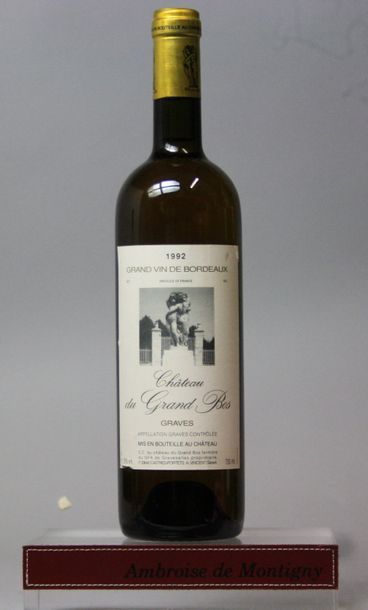 null 3 bouteilles CHÂTEAU DU GRAND BOS - GRAVES 1992 2001 2005