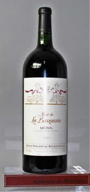 null 1 magnum MEDOC - MISE de la BARONNIE - DOMAINES Philippe de Rothschild 2004