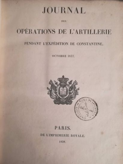 null TOURNEMINE

Journal des opérations de l'artillerie pendant l'expédition de Constantine,...