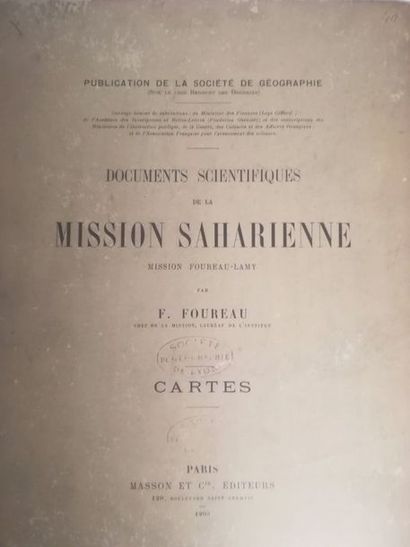 null FOUREAU (Fernand). 

Documents scientifiques de la mission saharienne. Mission...