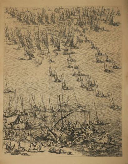 null CALLOT Jacques (Nancy 1592 † 1635) - "Le Siège de l'Ile de Ré". 1631. Gravure...