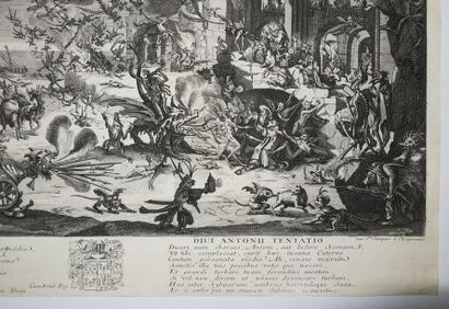 null CALLOT Jacques (d'après) (Nancy 1592 † 1635) - "La tentation de Saint Antoine"....