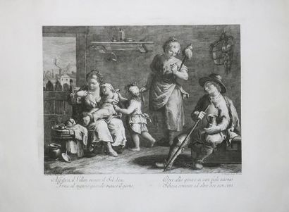 null VOLPATO Giovanni (Bassano del Grappa 1735 † Rome 1803) - (Scènes de paysans)....