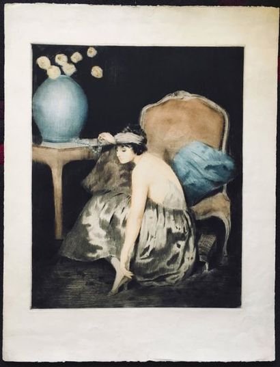 null ABLETT William (1877 † 1936) - "The Flapper". 1923. Gravure à l'aquatinte, imprimée...