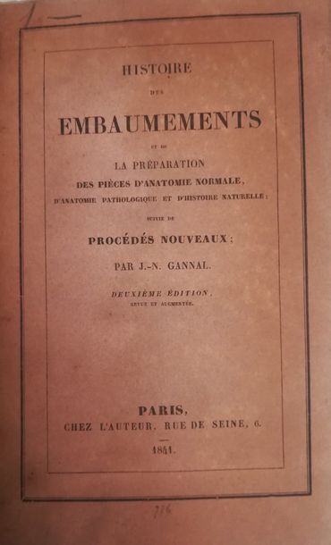 null GANNAL

Histoire des embaumements et de la préparation des pièces d'anatomie...