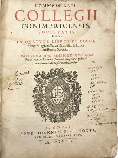null [COLEGIO DAS ARTES] - Commentarii Collegii Conimbricensis, Societatis Iesu,...