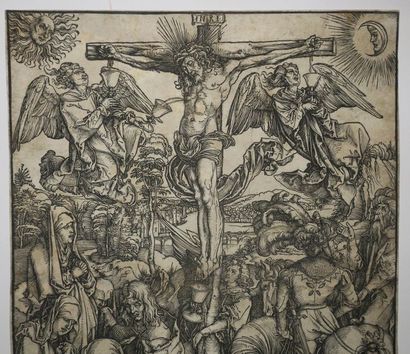 null DÜRER Albrecht (Nüremberg 1471 † 1528) - "La crucifixion". Gravure sur bois...