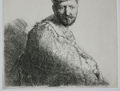 null REMBRANDT Harmenszoon van Rijn (Leyde 1606 † Amsterdam 1669) - "Père de Rembrandt...