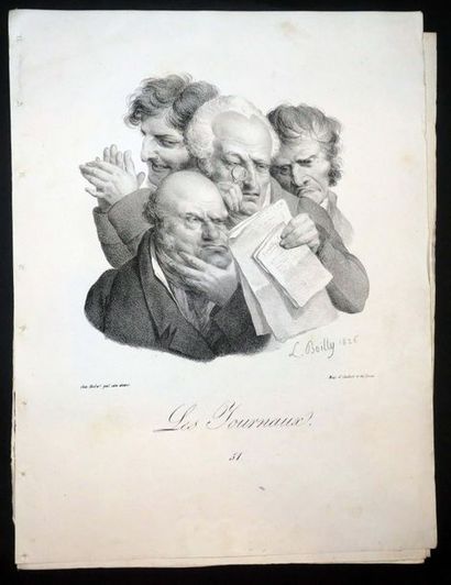 null BOILLY Louis (La Bassée (Nord) 1761 † Paris 1845) - Ensemble de 5 PLANCHES:...