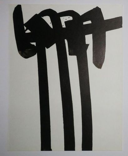null SOULAGES Pierre (Né à Rodez en 1919) - (Composition). Lithographie pour XX ème...