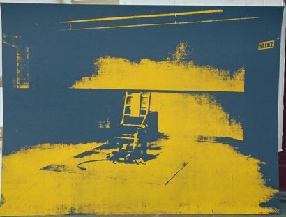 null WARHOL Andy (D'après) (1928-1987) - "Electric Chair". c.1980. Série de 10 sérigraphies...