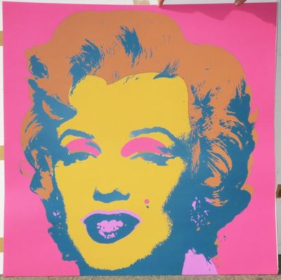 null WARHOL Andy (D'après) (1928-1987) - "Marilyn". Série de 10 sérigraphies en couleurs....
