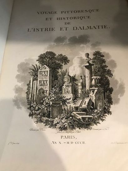null 1 VOLUME du "VOYAGE PITTORESQUE ET HISTORIQUE DE L'ISTRIE ET DE LA DALMATIE"....
