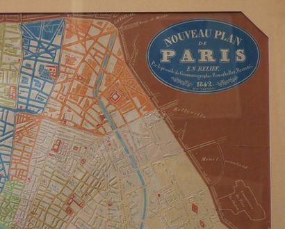 null PARIS (75) - "Nouveau PLAN DE PARIS en RELIEF, par le procédé de Géomontographie...