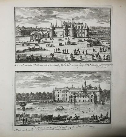 null OISE (60) - CHANTILLY - "Diverses Veuës de CHANTILLY, dessignées et gravées...