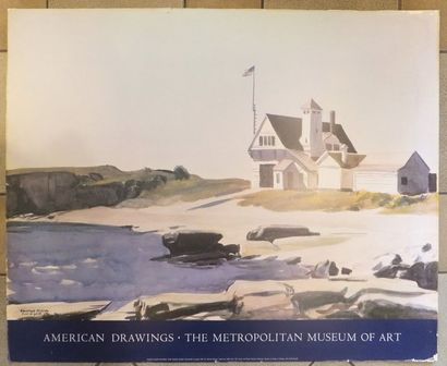 null USA - AFFICHES MODERNES - Lot de 5 affiches, American drawings, the Metropolitan...
