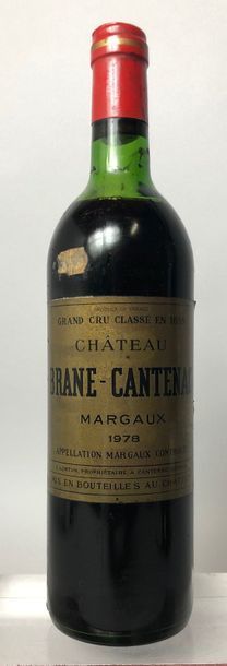 null 1 bouteille CHÂTEAU BRANE CANTENAC - 2 é Gcc Margaux 1978 Niveau haut mi - épaule....