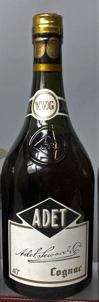 null 1 bouteille COGNAC ADET 1928 Certificat d'origine aposé au dos