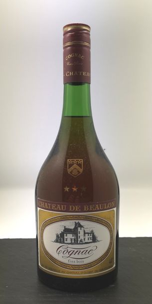 null Un flacon 70cl COGNAC 3 étoiles - CHÂTEAU de BEAULON 