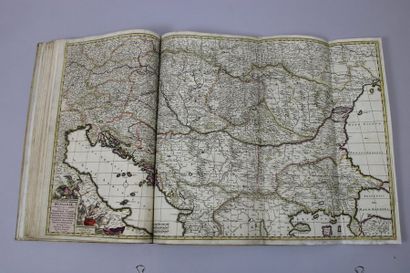 null Atlas, par Frédéric de WIT 18 cartes en coloris de l’époque vers 1680 Amsterdam....