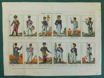 null NAPOLEON - Troupes Françaises Infanterie, éditée à Caen chez Picard-Guerin,...