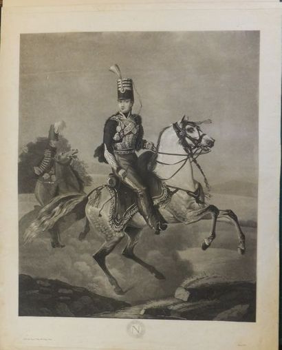 null NAPOLEON - Napoleon II (Duc de Reichstädt), à cheval, dirigé vers la droite,...