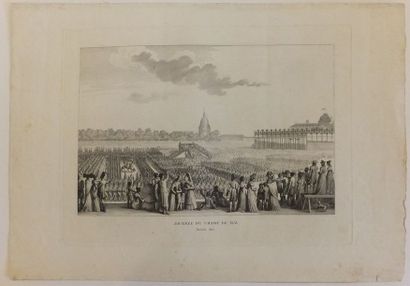 null NAPOLEON - Journée au Champ de Mai, Année 1815, gravé par Girardet (Père). Eau-forte...