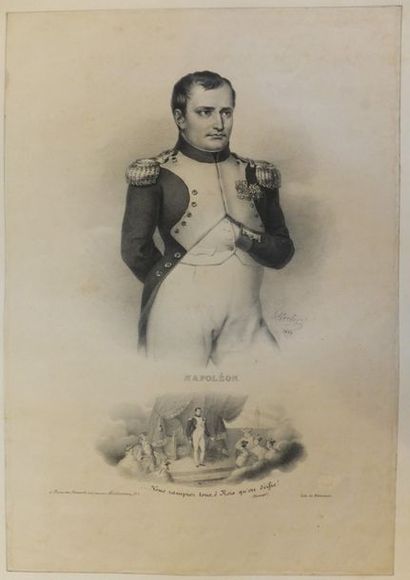 null NAPOLEON - Napoléon, vous rampiez tous, ô Rois qu'on déifie !, lithographie...