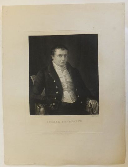 null NAPOLEON - Joseph Bonaparte, frère ainé de Napoléon Ier, portrait dessiné par...