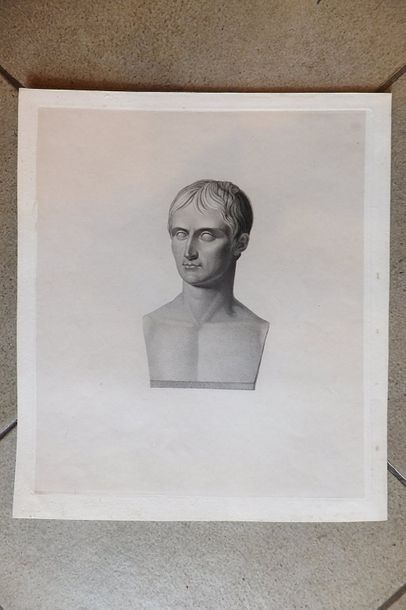 null NAPOLEON - Napoléon en buste, d'après une sculpture par Antonio Canova (1757-1822)....